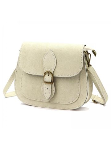 Damska Torebka Skórzana Luka 25-020 cream