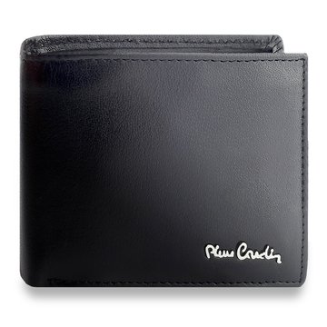 Portfel Męski Pierre Cardin YS602 323 Skórzany Czarny Poziomy RFID Secure