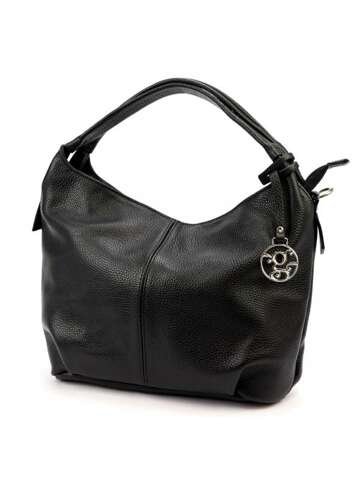 Torebka Damska Skórzana Gregorio 1737 DOLLARO Czarna Listonoszka z Dodatkowym Paskiem