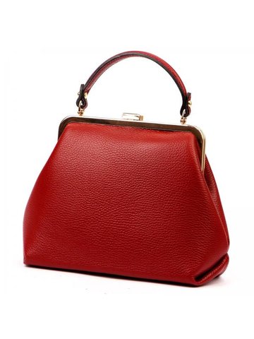 Damska Torebka Skórzana Luka 24-024 DOLLARO czerwony