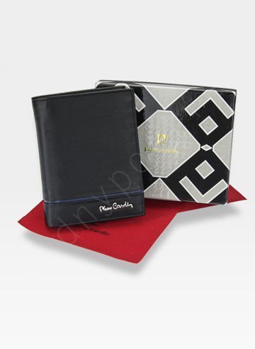 Portfel Męski Pierre Cardin Skórzany Pionowy Pojemny Tilak15 326 Sahara RFID