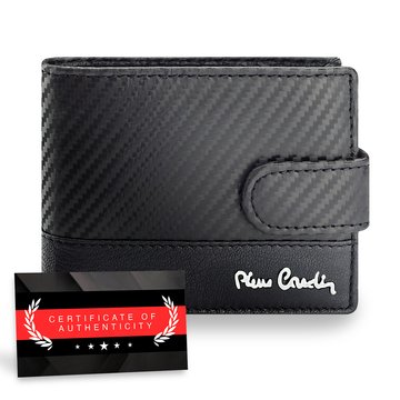 Pierre Cardin portfel męski Carbon RFID skórzany | stylowy, ponadczasowy