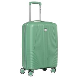 Kabinowa, zielona walizka podróżna z teleskopowym uchwytem - Peterson