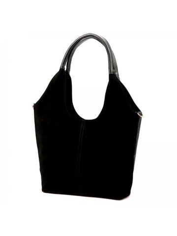 Damska Torebka Skórzana A4 Luka 26-013 czarny