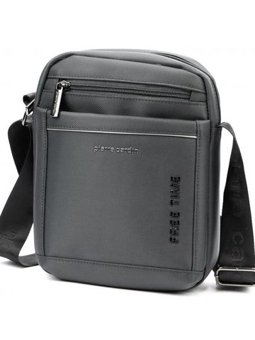 Pierre Cardin 2051 ALAN09 Saszetka Popiel Męska Na Ramię Sportowa