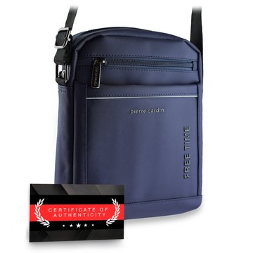 Pierre Cardin 2051 ALAN09 niebieska saszetka męska na ramię casual sportowy Certyfikat