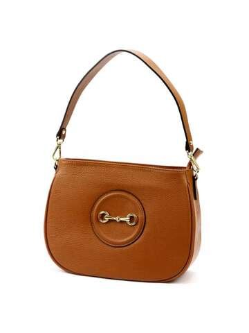 Torebka Damska Skórzana Luka 24-040 DOLLARO Camel Listonoszka Crossbody