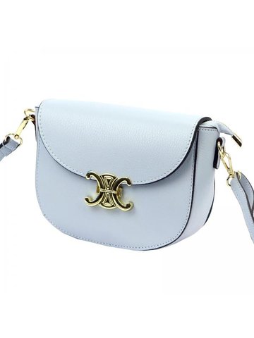 Damska Torebka Skórzana Luka 20-065 DOLLARO błękitny