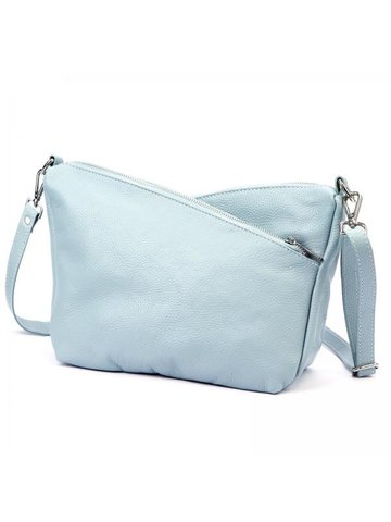 Damska Torebka Skórzana Luka 24-051 DOLLARO błękitny