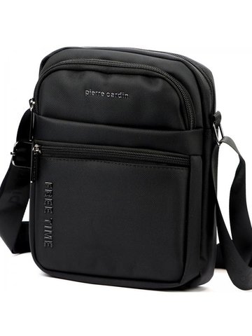 Pierre Cardin 2061 ALAN09 czarna saszetka męska na ramię sportowa casual