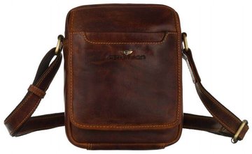 Skórzana listonoszka męska na ramię Peterson