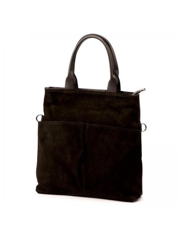 Damska Torebka Skórzana A4 Luka 26-066 ciemny brąz