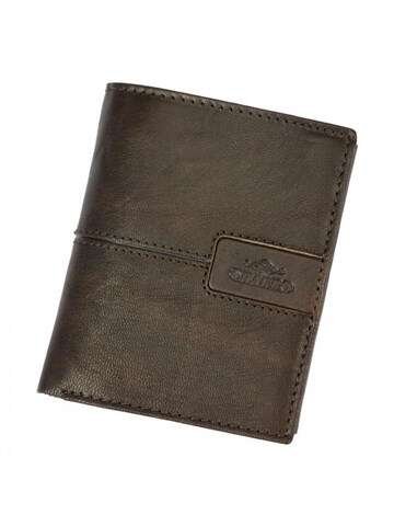 Portfel Męski Charro TODI 1379 Skóra Naturalna Ciemnobrązowy