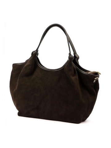 Damska Torebka Skórzana Luka 26-031 ciemny brąz