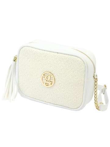 Damska torebka eko biała Gregorio SI1159 PLEC listonoszka na ramię