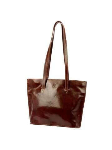 Damska Torebka Skórzana Florence 47 Shopperbag Brązowy A4