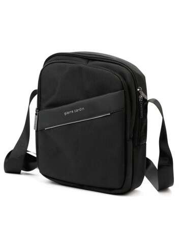 Pierre Cardin 8158 ALAN06 czarna duża saszetka męska crossbody