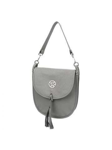 Torebka Skórzana Gregorio 1715 DOLLARO Listonoszka Popiel Na Ramię Naturalna Ze Srebrnymi Okuciami
