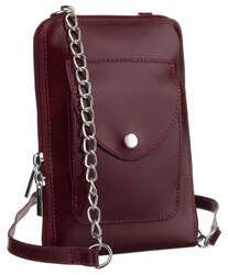 Mini torebka damska ze skóry naturalnej