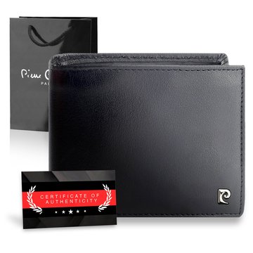 Pierre Cardin Elegancki Portfel Skórzany Z Ochroną RFID Pudełkiem Prezentowym i Certyfikatem