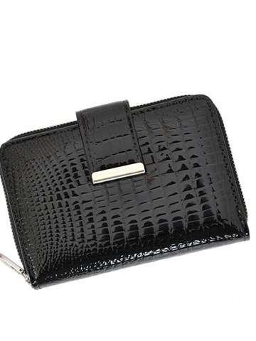 Portfel Damski Jennifer Jones 5198-2 Skóra Naturalna Czarny