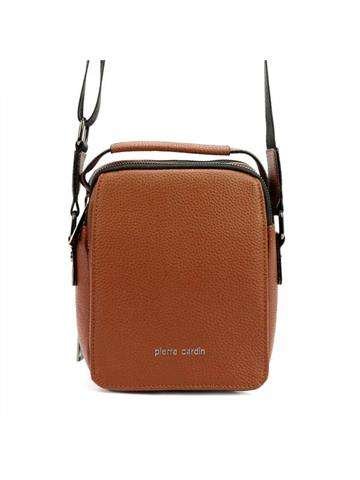 Saszetka Pierre Cardin IZA304 52216 Brązowa Eko-Skóra Crossbody Regulowany Pasek