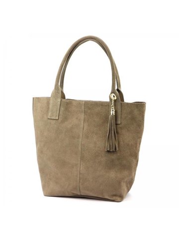 Damska Torebka Skórzana A4 Luka 26-036 taupe