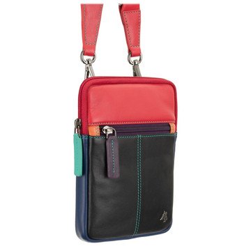 Czarna Skórzana Torba Męska Visconti S-10 z Regulowanym Paskiem