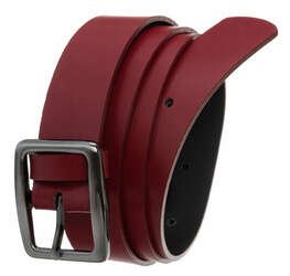 Skórzany pasek damski z klasyczną sprzączką w srebrnym kolorze Rovicky