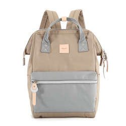 Beżowo-szary plecak damski z regulowanymi szelkami - Himawari