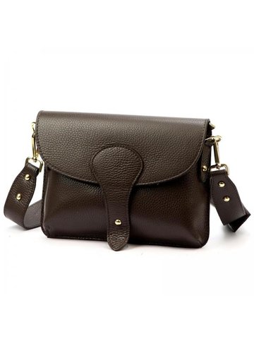 Damska Torebka Skórzana Luka 25-033 / 24-076 D DOLLARO INSTAGRAMKA ciemny brąz