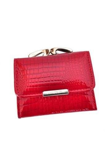 Portfel Damski Skórzany Jennifer Jones 5287-2 Czerwony Classic