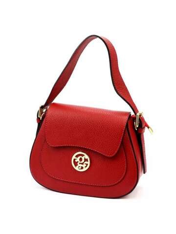 Torebka Damska Skórzana Gregorio 1741 DOLLARO Ciemnoczerwona Średnia Na Ramię