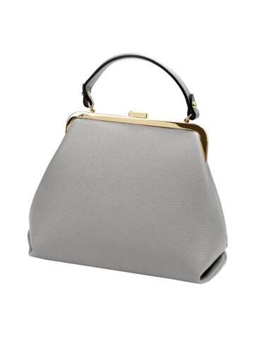 Torebka Damska Skórzana Luka 24-024 DOLLARO Kuferek Popiel