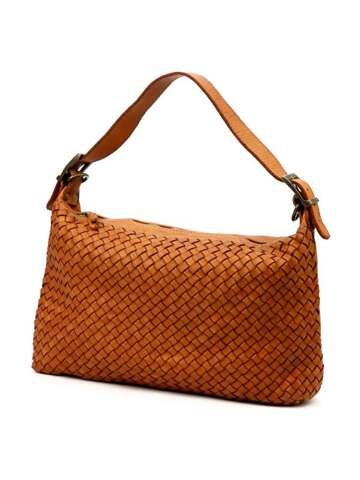 Torebka Damska Skórzana A4 VS 036 Brązowa z Regulowanym Paskiem Crossbody