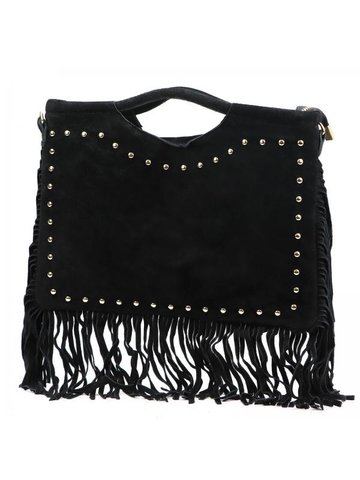 Damska Torebka Skórzana Luka 25-018 czarny