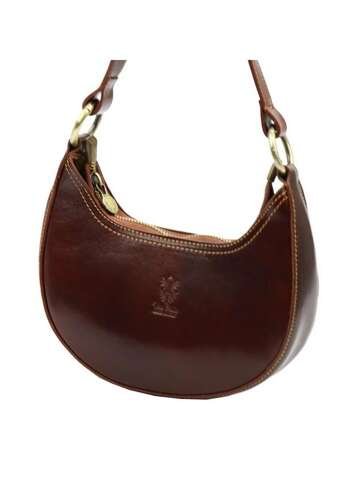 Skórzana Damska Torebka Brązowa na Ramię Florence 48 D