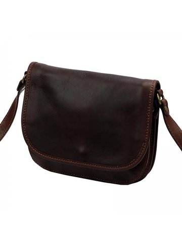 Damska Torebka Skórzana Florence 2005 ciemny brąz