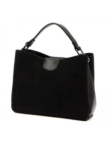 Damska Torebka Skórzana Luka 26-009 czarny