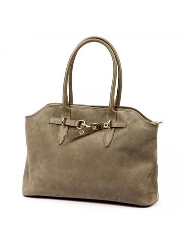 Damska Torebka Skórzana Luka 26-054 taupe