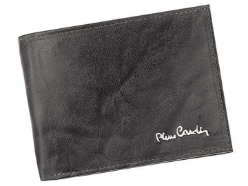 Męski Portfel Skórzany Modny na Prezent Pierre Cardin Tilak12 325 Popiel RFID