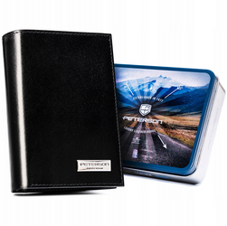 Duży portfel męski bez zapięcia wykonany ze skóry naturalnej Peterson