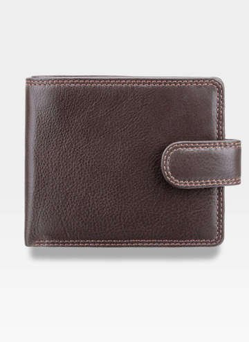 Visconti Portfel Męski Średni Skórzany Heritage HT9 Ciemny Brąz