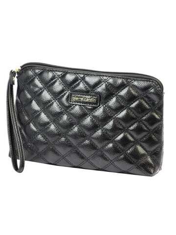 Damska torebka eko Pierre Cardin MISS05 1353 czarna do ręki pikowana