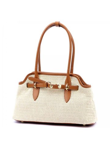 Damska Torebka Skórzana Luka 24-073 beż + camel