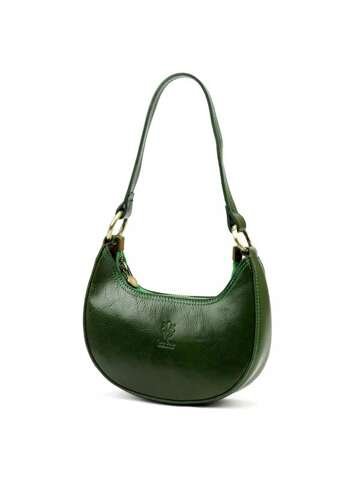 Torebka Damska Skórzana Florence 48 Zielona Listonoszka Na Ramię