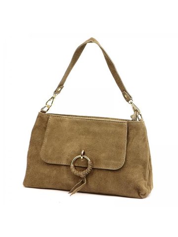 Damska Torebka Skórzana Luka 25-014 taupe