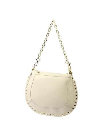 Damska Torebka Skórzana Luka 24-026 DOLLARO Beżowa Listonoszka z Dopinanym Paskiem