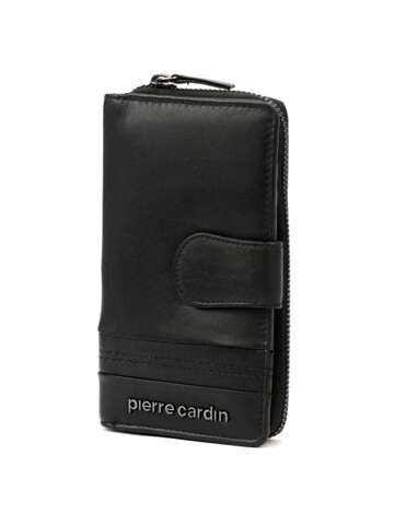 Portfel skórzany damski czarny Pierre Cardin TILAK130 2202 RFID Secure