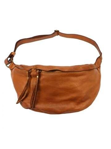 Torebka Skórzana VS 019 Shopperbag Brązowa Ze Skóry Naturalnej Z Złotymi Okuciami